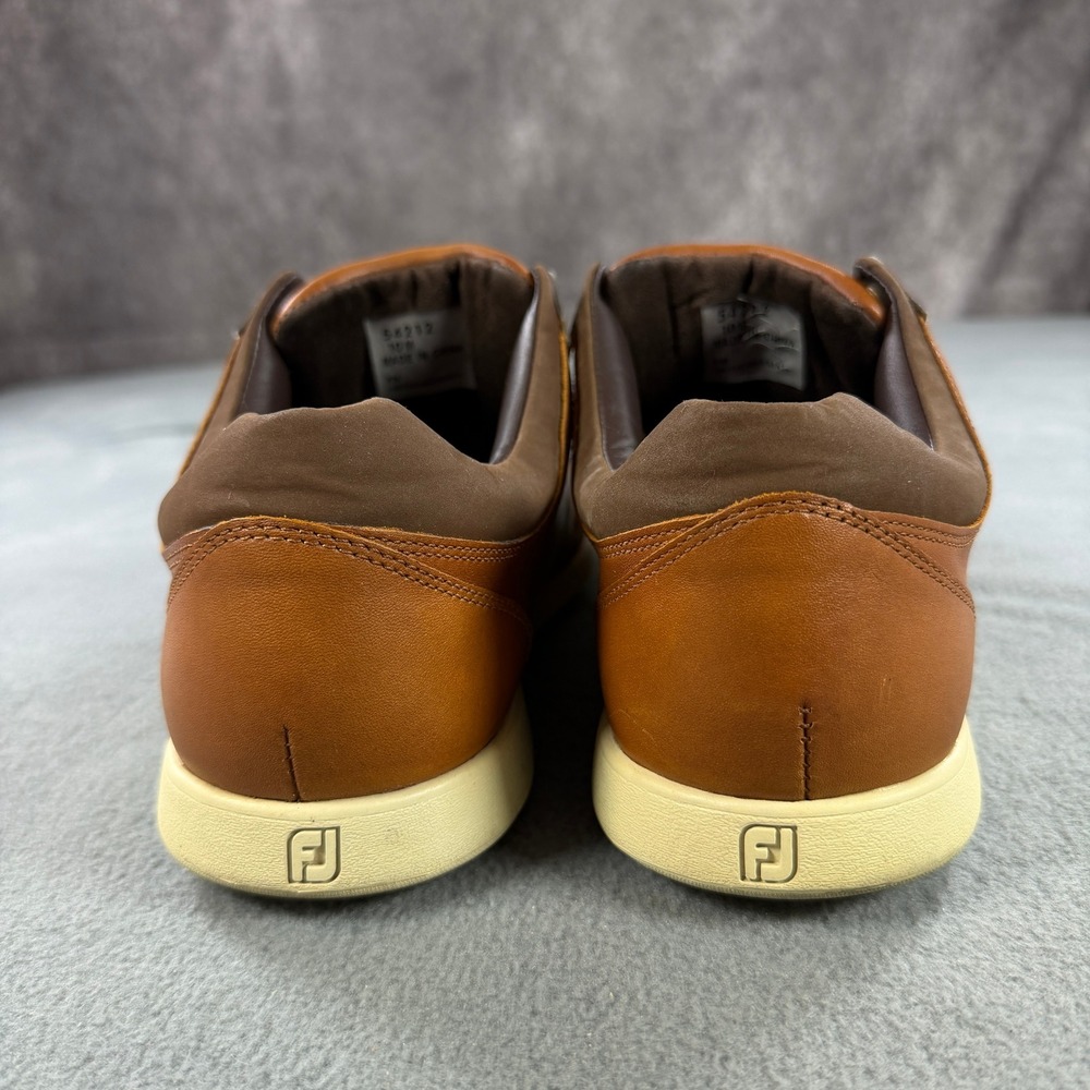 FootJoy Contour Casual Brown Leather Spikeless Golf Shoes Mens 10 M 54212 - Picture 5 of 10